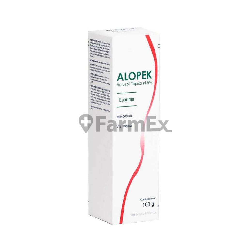 Alopek Espuma Tópica 5% x 100 g susc-1 de 3 meses Farmex-Suscripciones-Persistente
